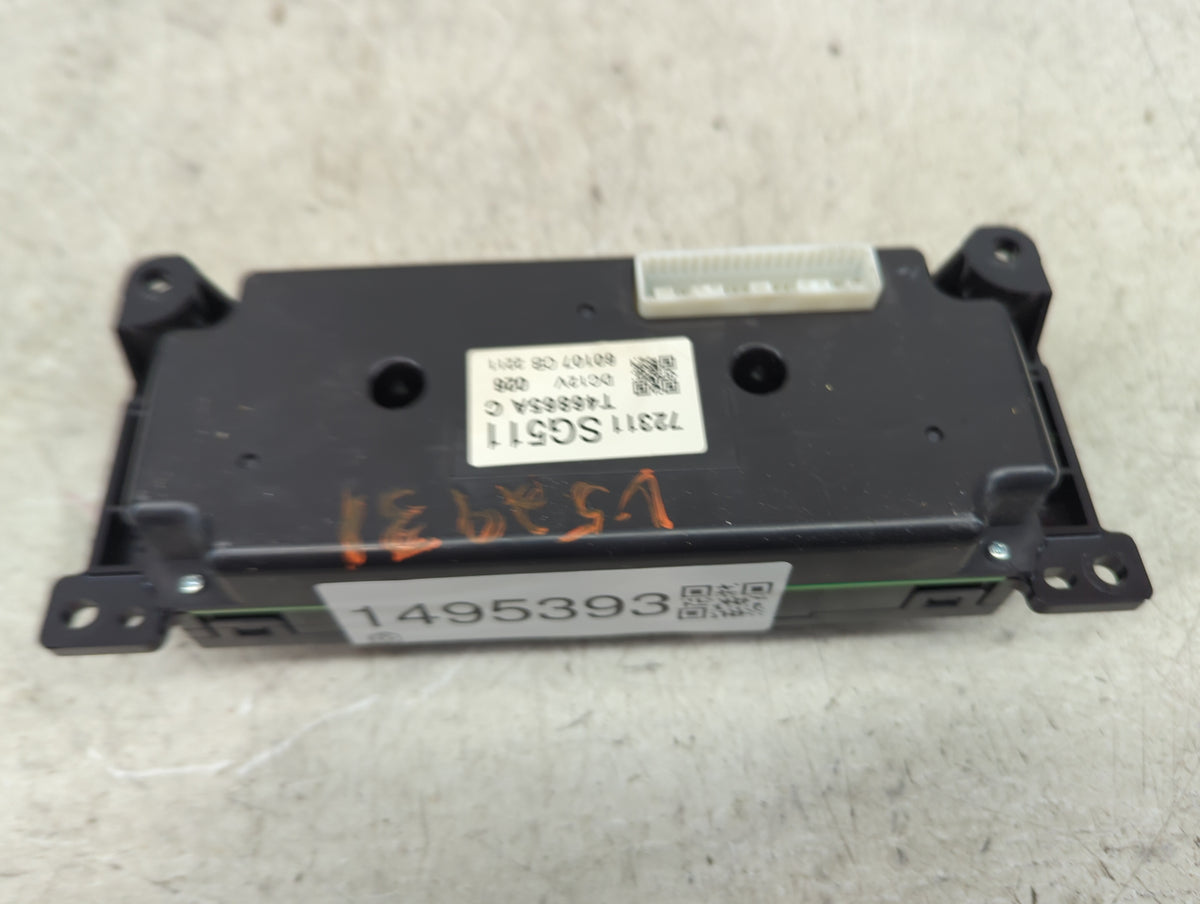 2016 Subaru Forester Climate Control Module Temperature AC/Heater Replacement P/N:72311SG511 T46865A Fits OEM Used Auto Part