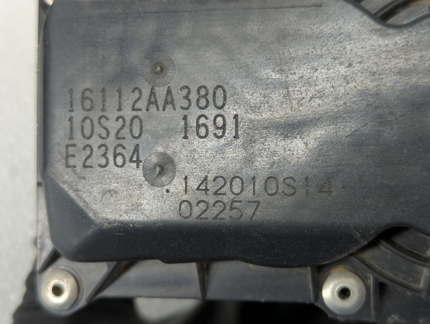 2011-2017 Subaru Forester Throttle Body P/N:16112AA380 Fits Fits 2011 2012 2013 2014 2015 2016 2017 OEM Used Auto Parts - Oe