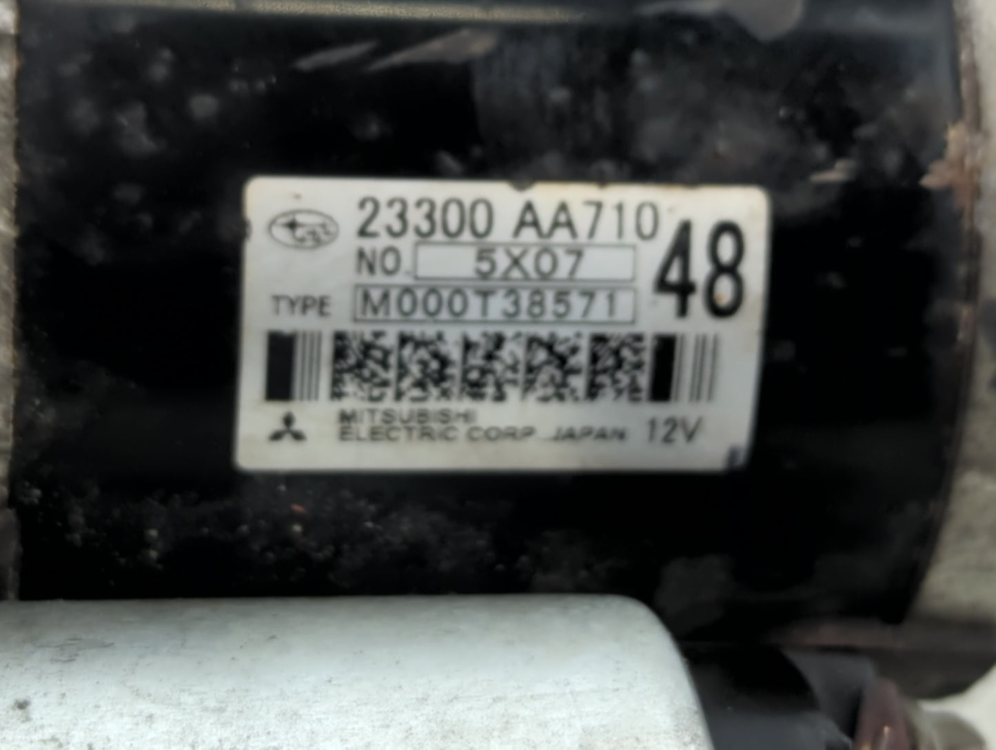 2014-2018 Subaru Forester Car Starter Motor Solenoid OEM P/N:M000T38571 23300 AA710 Fits OEM Used Auto Parts - Oemusedautopa