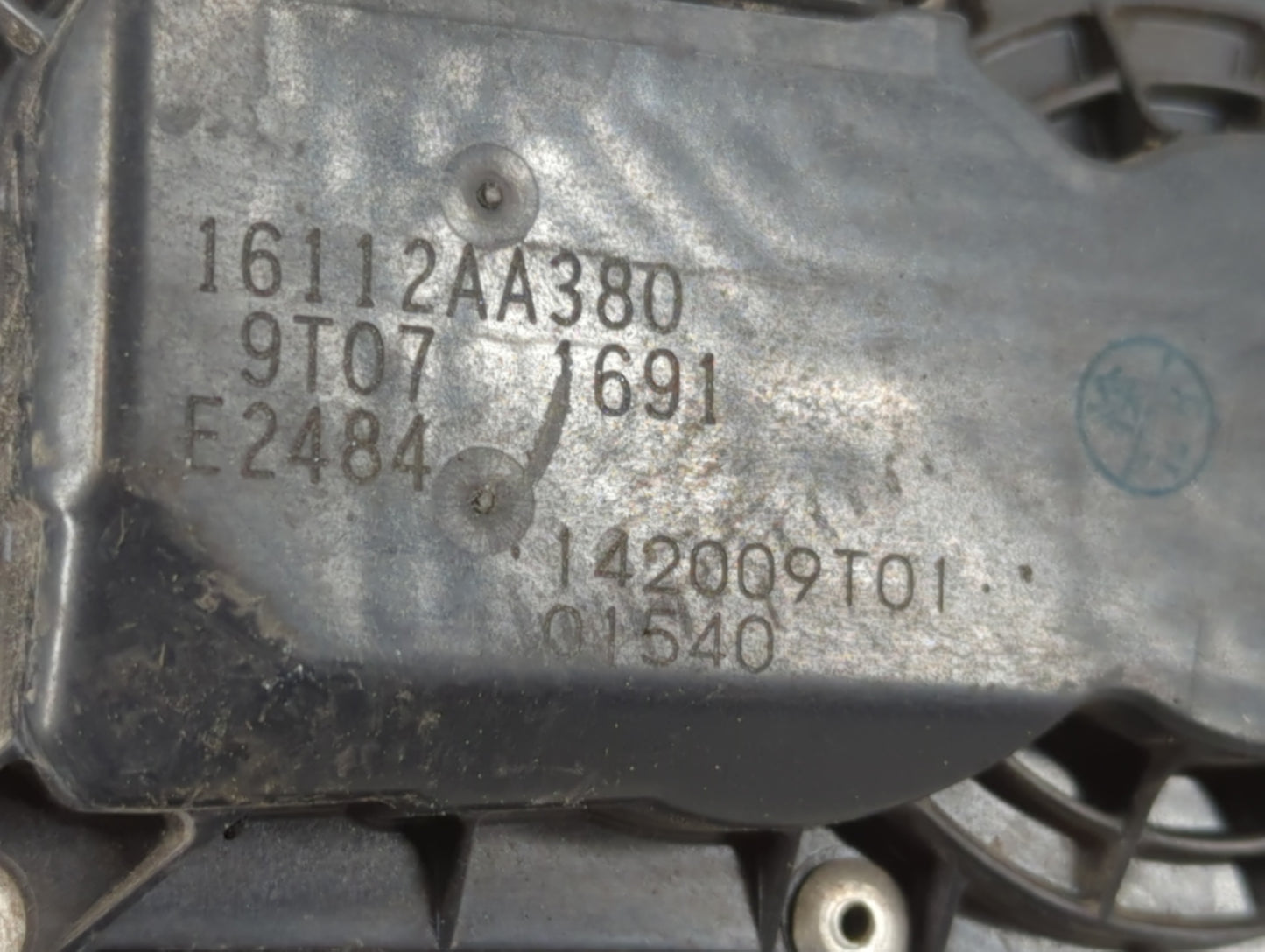 2012-2016 Subaru Impreza Throttle Body P/N:142009T01 16112AA380 Fits Fits 2011 2012 2013 2014 2015 2016 2017 2018 OEM Used A