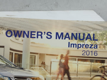 2016 Subaru Impreza Owners Manual Book Guide P/N:A1250BE-B MSA5M1601A OEM Used Auto Parts