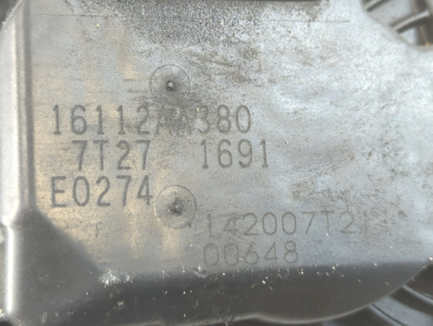 2012-2016 Subaru Impreza Throttle Body P/N:16112AA380 Fits Fits 2011 2012 2013 2014 2015 2016 2017 2018 OEM Used Auto Parts