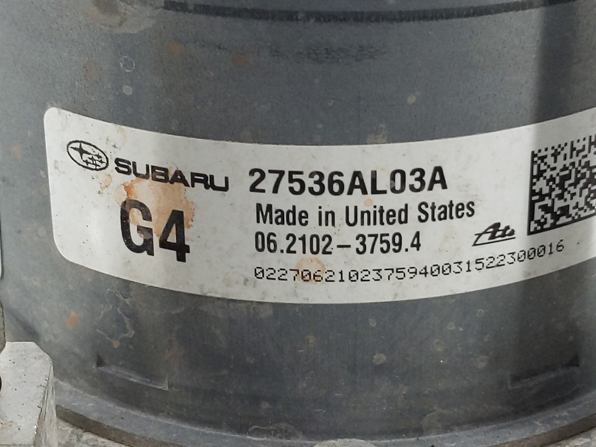 2016 Subaru Legacy Anti-Lock Brake ABS Pump Module Actuator OEM P/N:27536AL03A Fits OEM Used Auto Parts - Oemusedautoparts1.