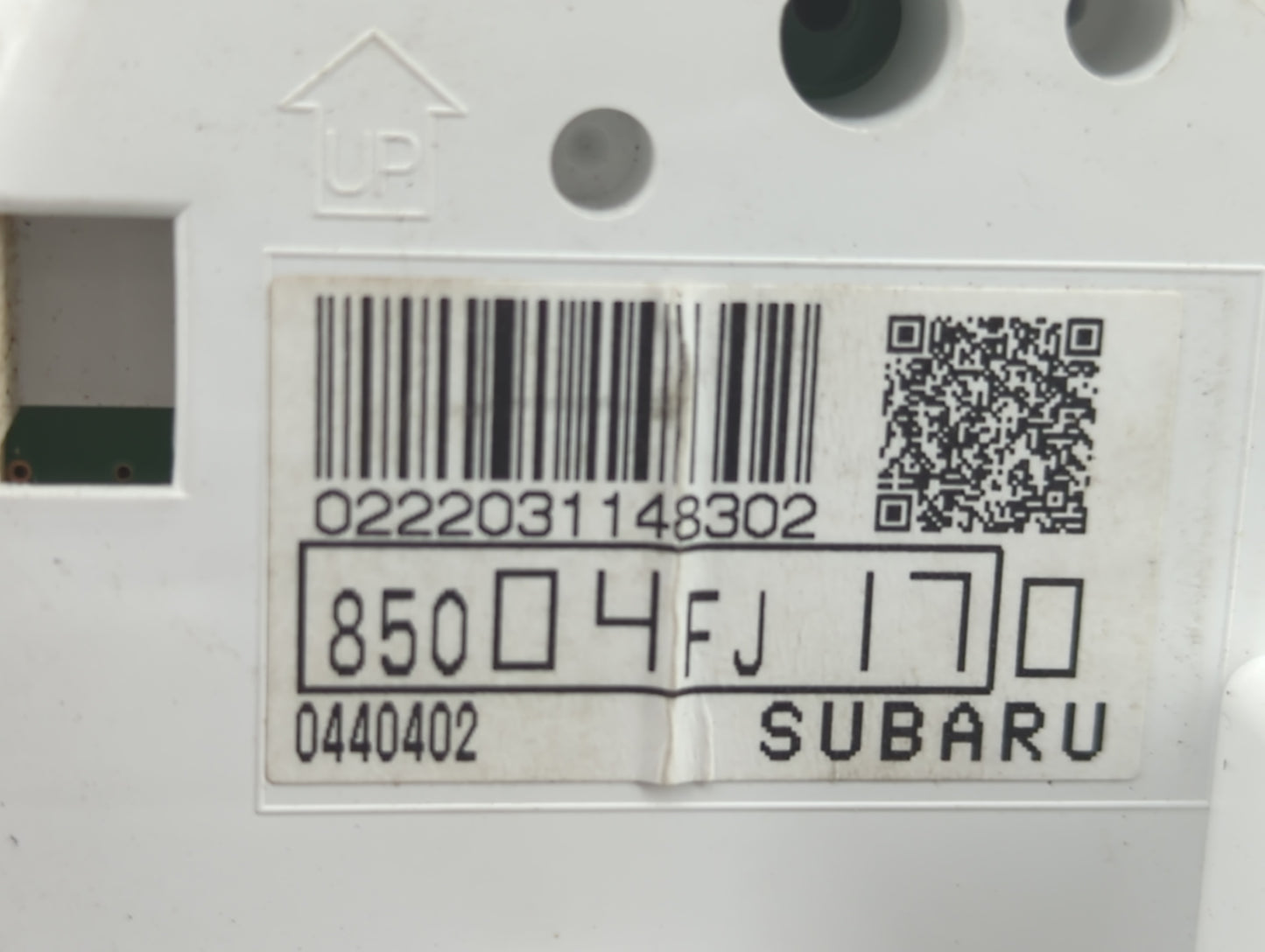 2016 Subaru Xv Instrument Cluster Speedometer Gauges P/N:85004FJ170 85004FJ17, 0440402 Fits OEM Used Auto Parts - Oemusedaut