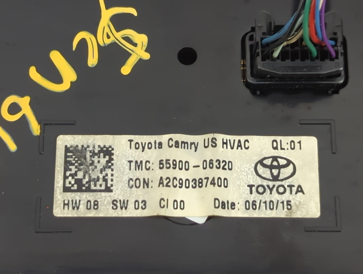 2015-2017 Toyota Camry Climate Control Module Temperature AC/Heater Replacement P/N:55900-06320 A2C90387400 Fits OEM Used Au