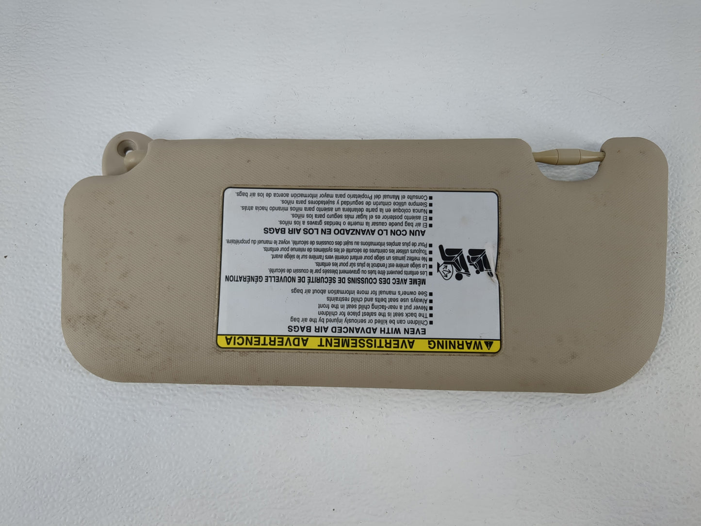 2014-2016 Toyota Corolla Sun Visor Shade Replacement Passenger Right Mirror Fits Fits 2014 2015 2016 OEM Used Auto Parts - O