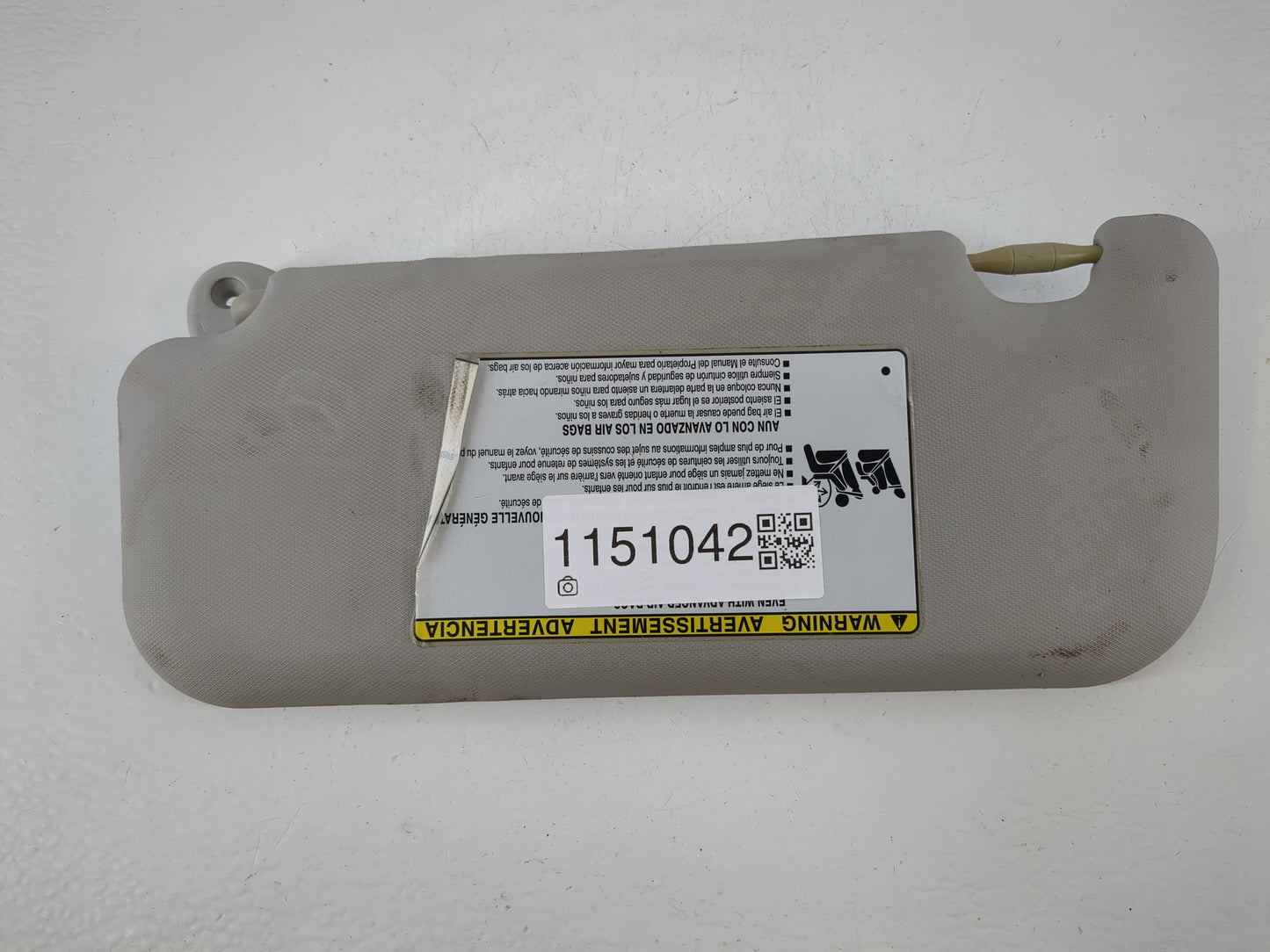 2014-2016 Toyota Corolla Sun Visor Shade Replacement Passenger Right Mirror Fits Fits 2014 2015 2016 OEM Used Auto Parts - O