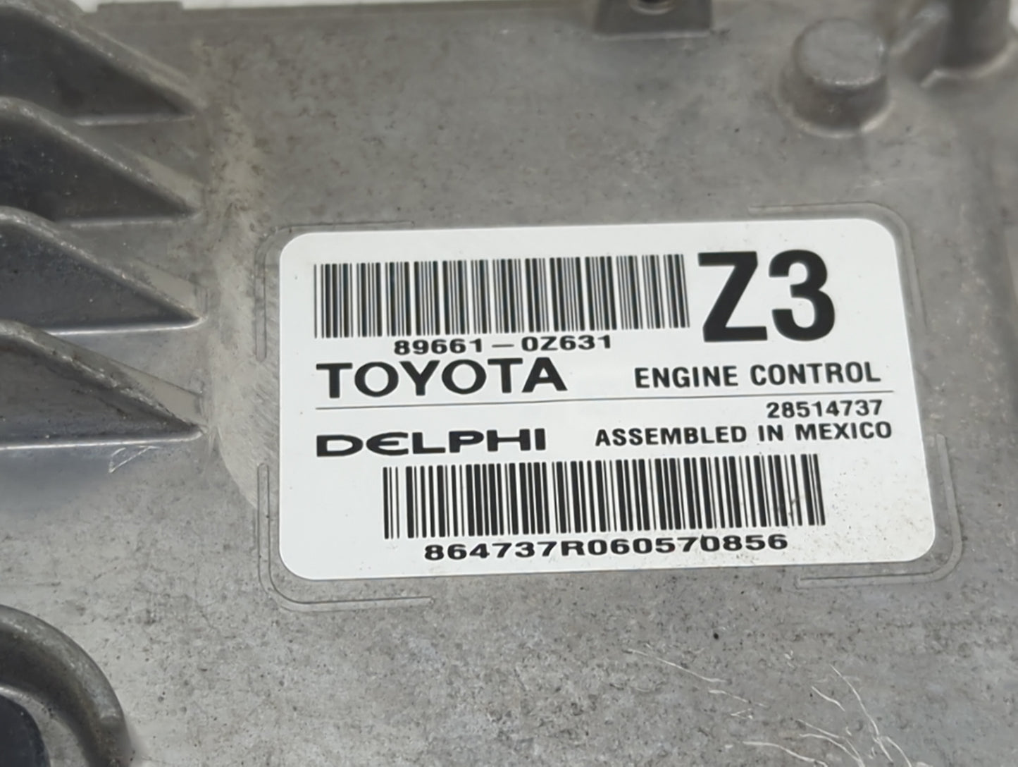 2016 Toyota Corolla PCM Engine Control Computer ECU ECM PCU OEM P/N:89661-0Z631 28514737 Fits OEM Used Auto Parts - Oemuseda
