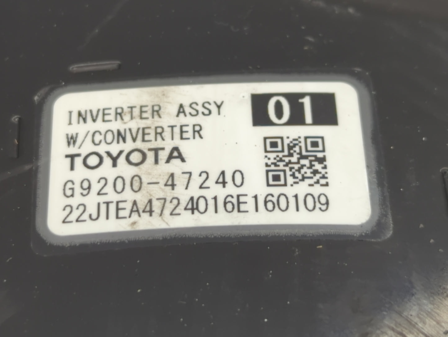 2016 Toyota Prius Hybrid DC Synergy Drive Power Inverter P/N:G9200-47240 Fits OEM Used Auto Parts - Oemusedautoparts1.com