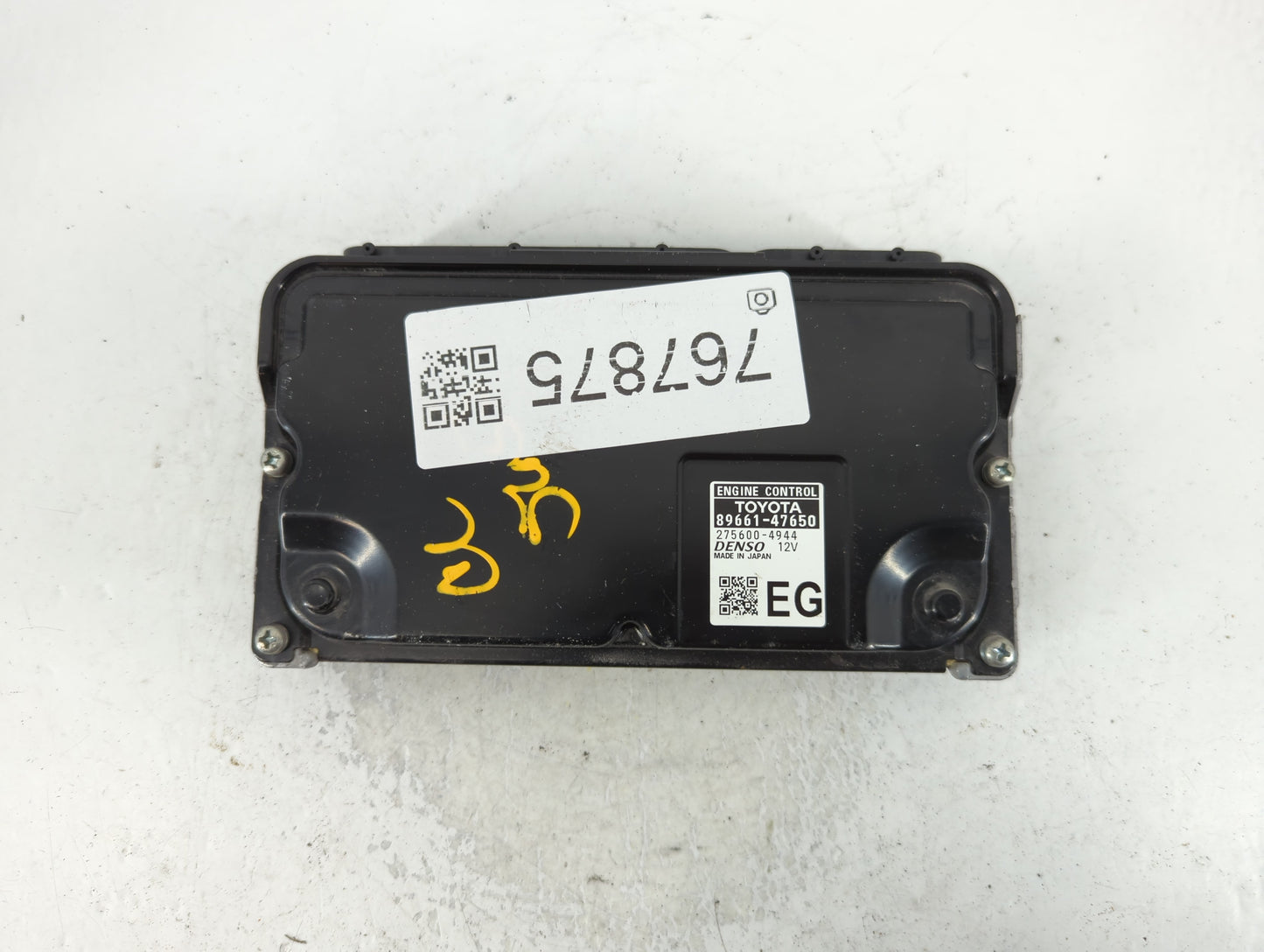 2016 Toyota Prius PCM Engine Control Computer ECU ECM PCU OEM P/N:89661-47650 Fits OEM Used Auto Parts - Oemusedautoparts1.c