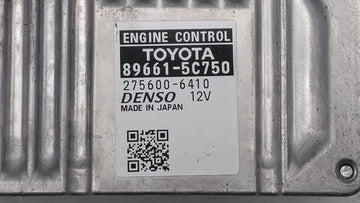 2016-2017 Toyota Prius C PCM Engine Control Computer ECU ECM PCU OEM P/N:89661-5C750 Fits Fits 2016 2017 OEM Used Auto Parts