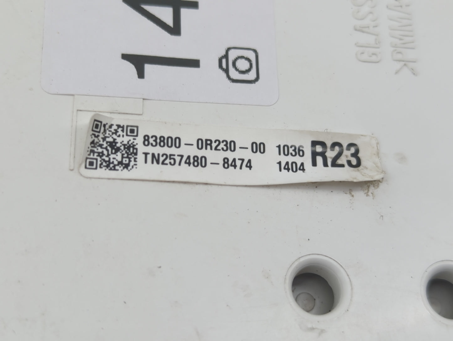 2016 Toyota Rav4 Instrument Cluster Speedometer Gauges P/N:83800-0R230-00 TN257480-8474 Fits OEM Used Auto Parts - Oemusedau