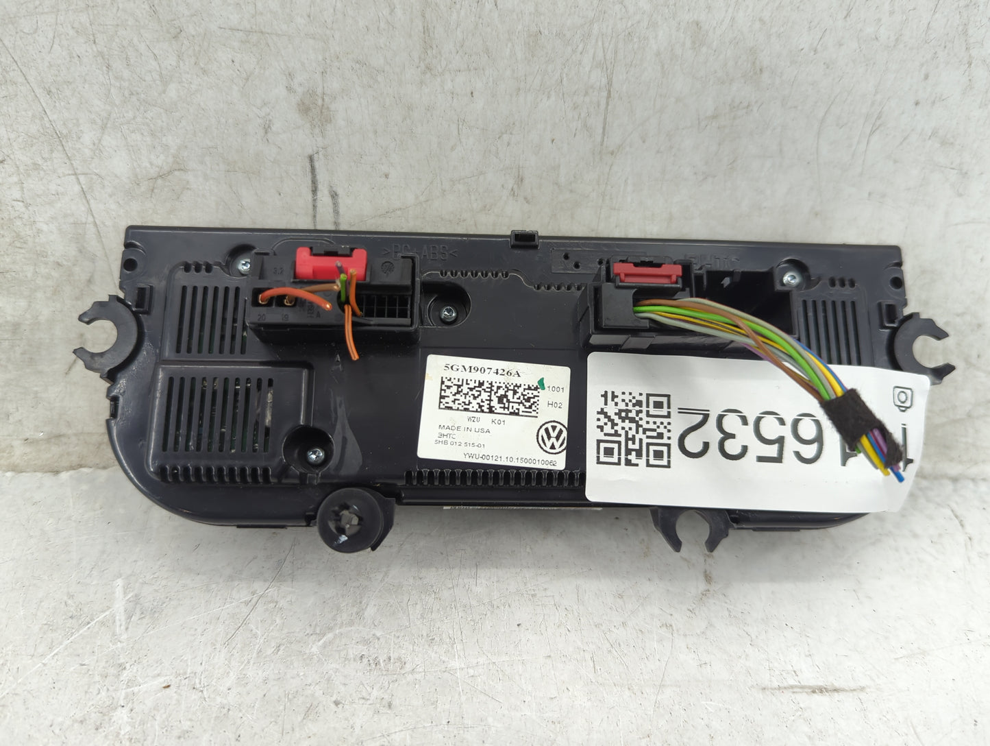 2015-2016 Volkswagen Golf Climate Control Module Temperature AC/Heater Replacement P/N:5GM907426A Fits Fits 2015 2016 OEM Us