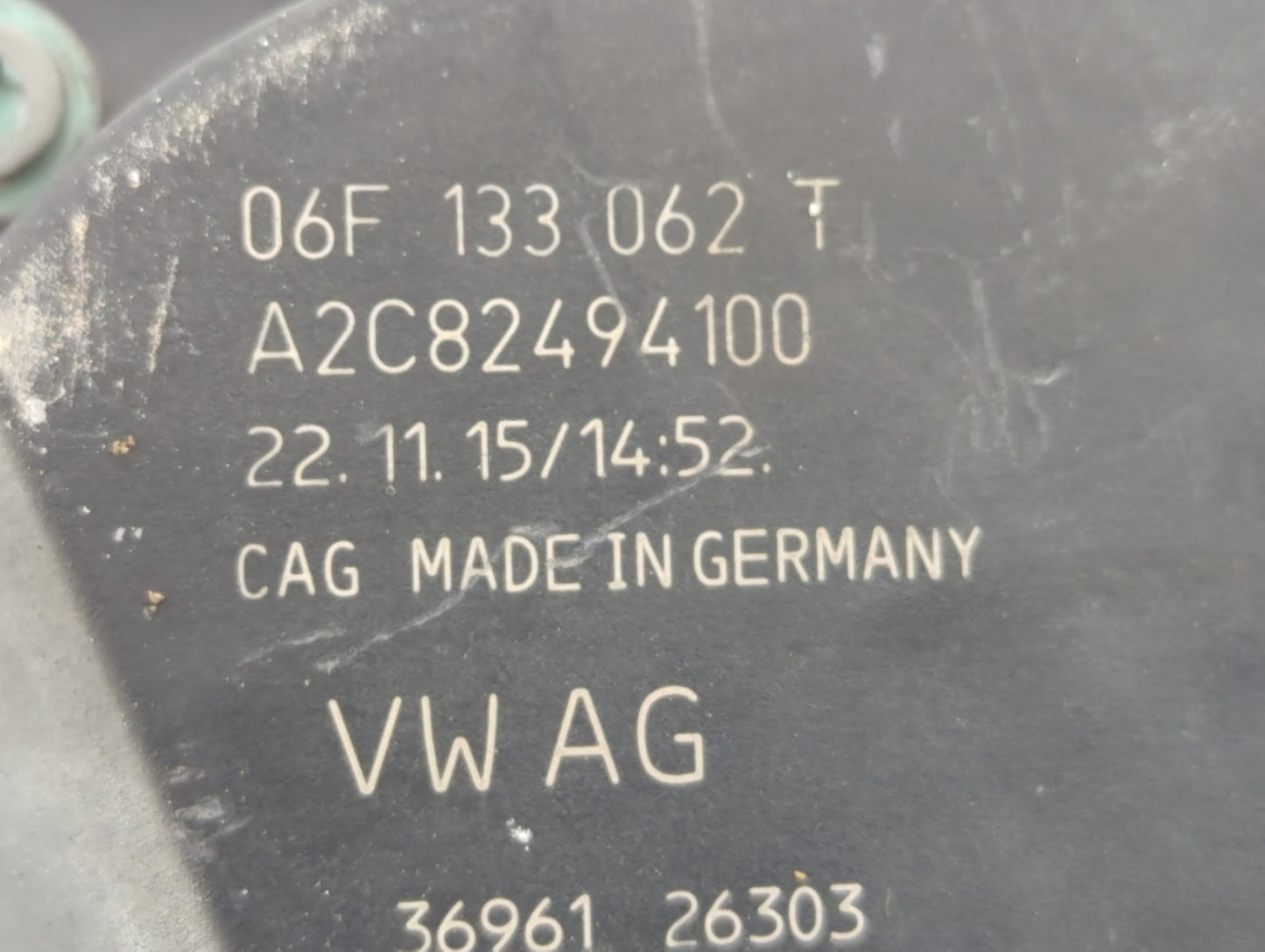 2013-2019 Volkswagen Golf Throttle Body P/N:06F 133 062 T Fits OEM Used Auto Parts - Oemusedautoparts1.com