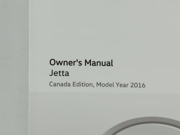2016 Volkswagen Jetta Owners Manual Book Guide OEM Used Auto Parts