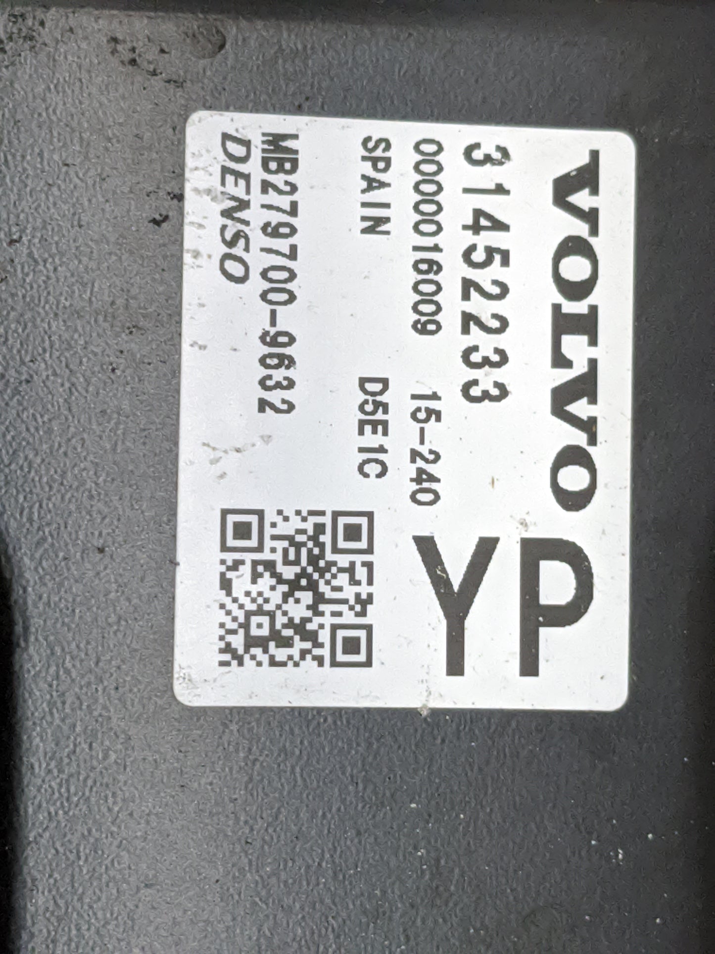2017-2021 Volvo Xc90 PCM Engine Control Computer ECU ECM PCU OEM P/N:31452233 MB279700-9632 Fits Fits 2017 2018 2019 2020 20