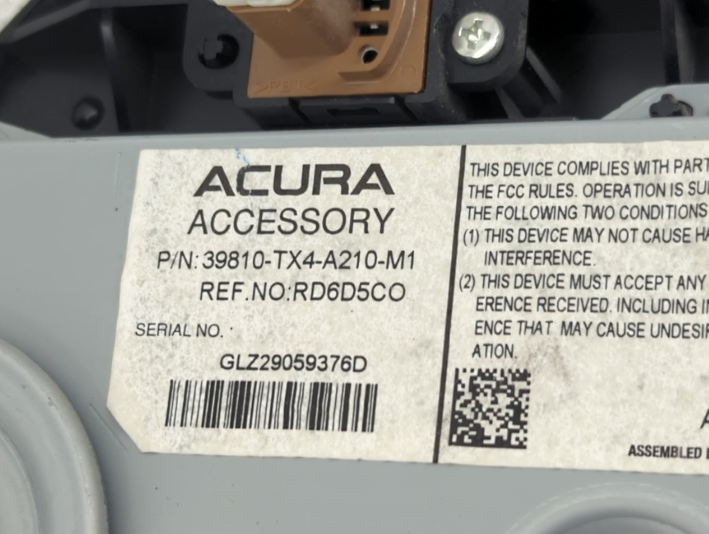 2016-2018 Acura Rdx Information Display Screen - Oemusedautoparts1.com