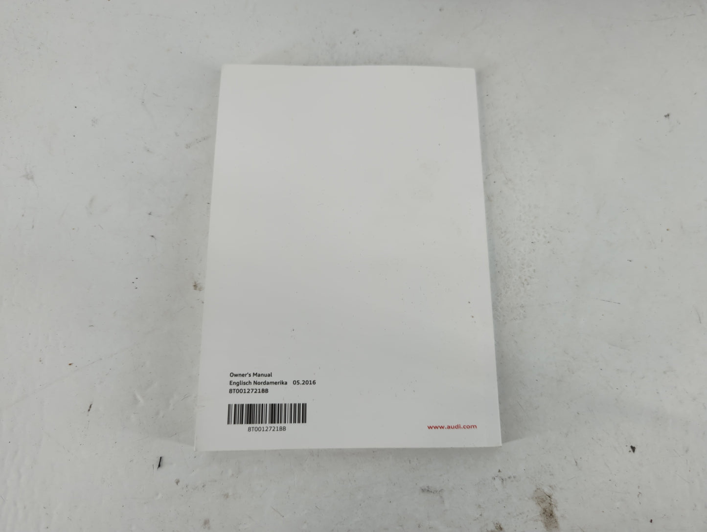 2017 Audi A5 Owners Manual Book Guide P/N:8T0012721BB OEM Used Auto Parts - Oemusedautoparts1.com