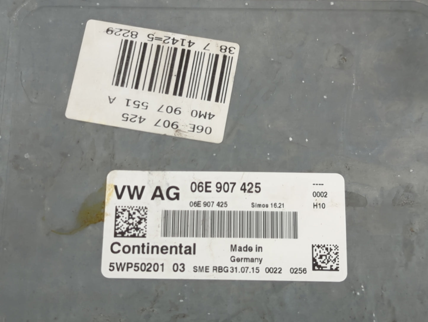 2017-2019 Audi Q7 PCM Engine Control Computer ECU ECM PCU OEM P/N:06E907425 4H0907551A, 5WP50201 Fits Fits 2017 2018 2019 OE