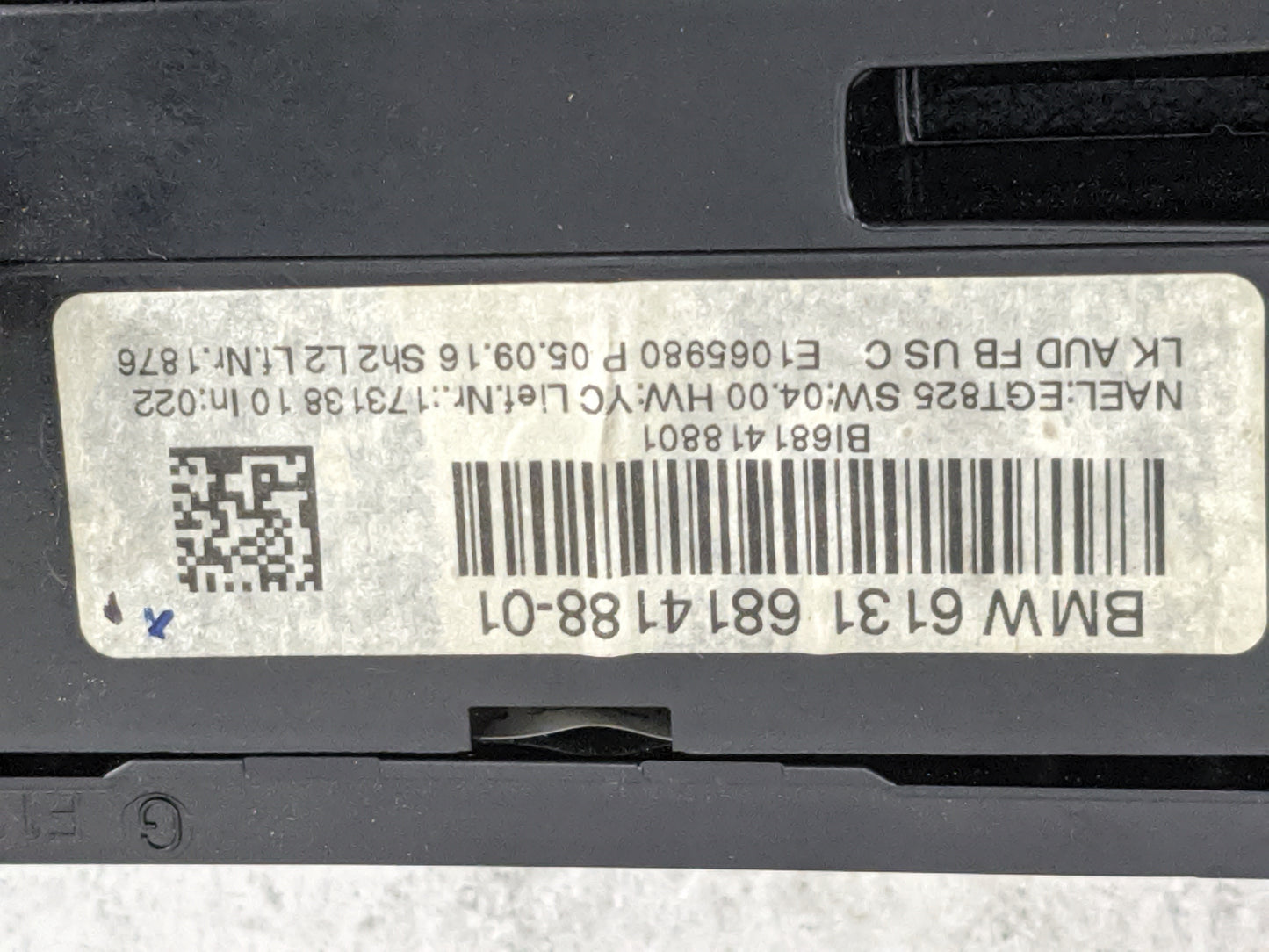 2016-2018 Bmw 320 Climate Control Module Temperature AC/Heater Replacement P/N:9358546-02 6814188-01 Fits OEM Used Auto Part