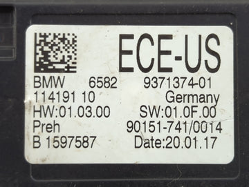 2017-2019 Bmw 330i Body Control Module Bcm Inner Cabin Fuse Box