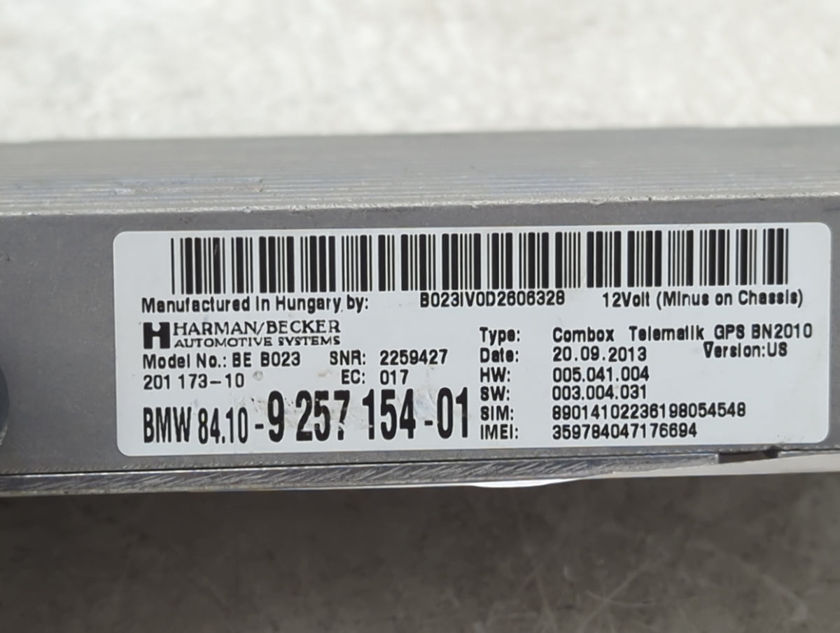 2011-2016 Bmw X3 Telematics Control Module 1452745 - Oemusedautoparts1.com
