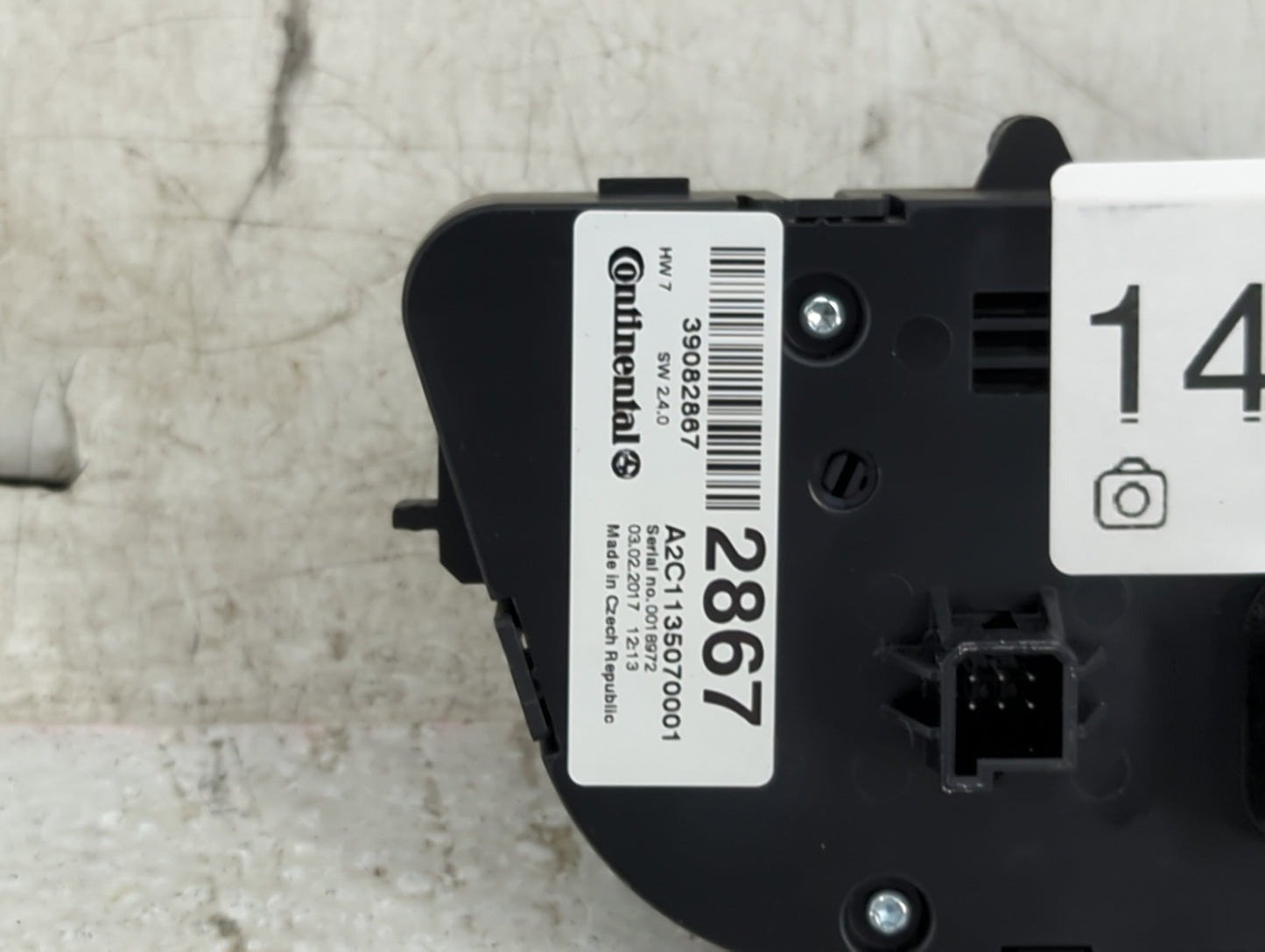 2017-2020 Buick Encore Climate Control Module Temperature AC/Heater Replacement P/N:39082867 A2C11350700001 Fits OEM Used Au