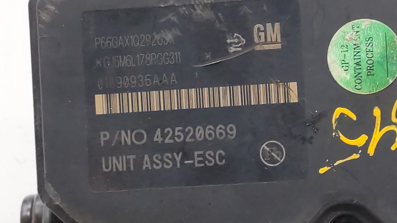 2017-2019 Buick Encore ABS Pump Control Module Replacement P/N:42643519 42520669, 42563014 Fits Fits 2017 2018 2019 OEM Used
