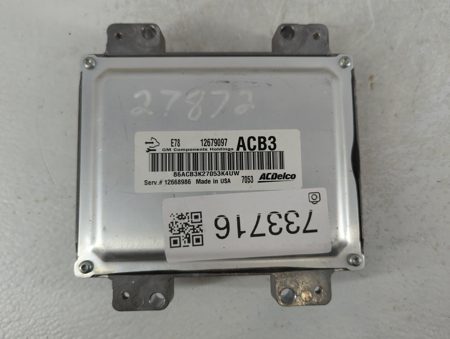 2017-2021 Buick Encore PCM Engine Control Computer ECU ECM PCU OEM P/N:12668986 12679097 Fits Fits 2017 2018 2019 2020 2021