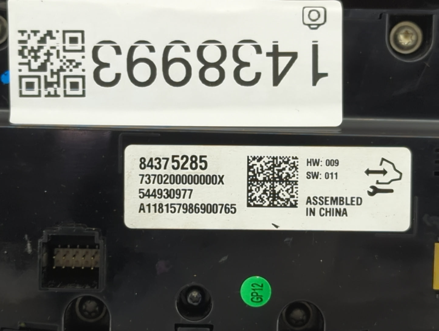 2016-2020 Buick Envision Climate Control Module Temperature AC/Heater Replacement P/N:84375285 7370200000000X Fits OEM Used