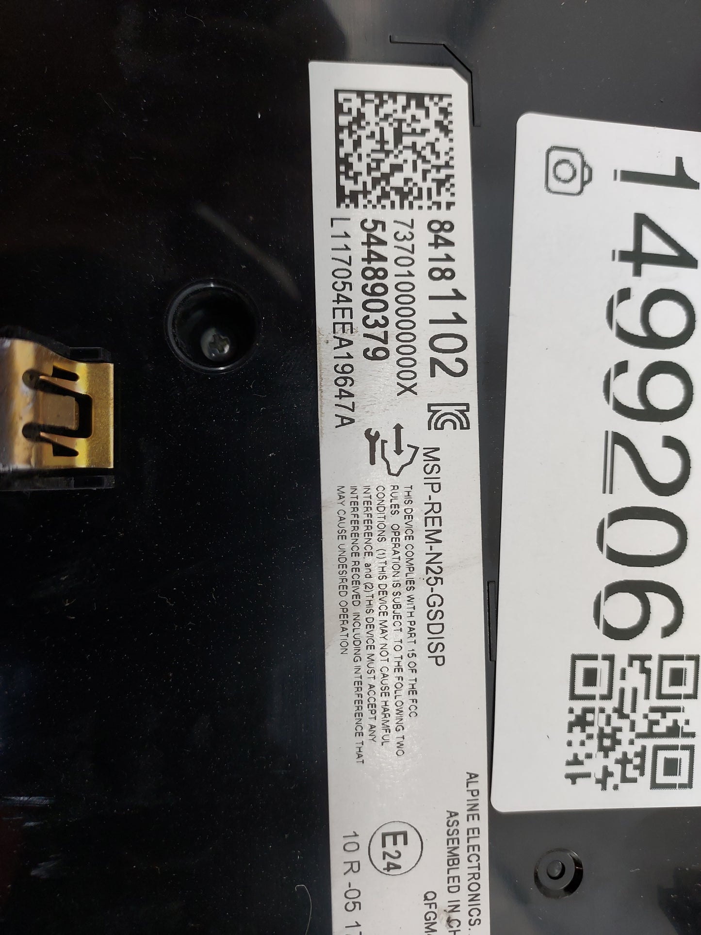 2017 Cadillac Xt5 Information Display Screen 1499206 - Oemusedautoparts1.com