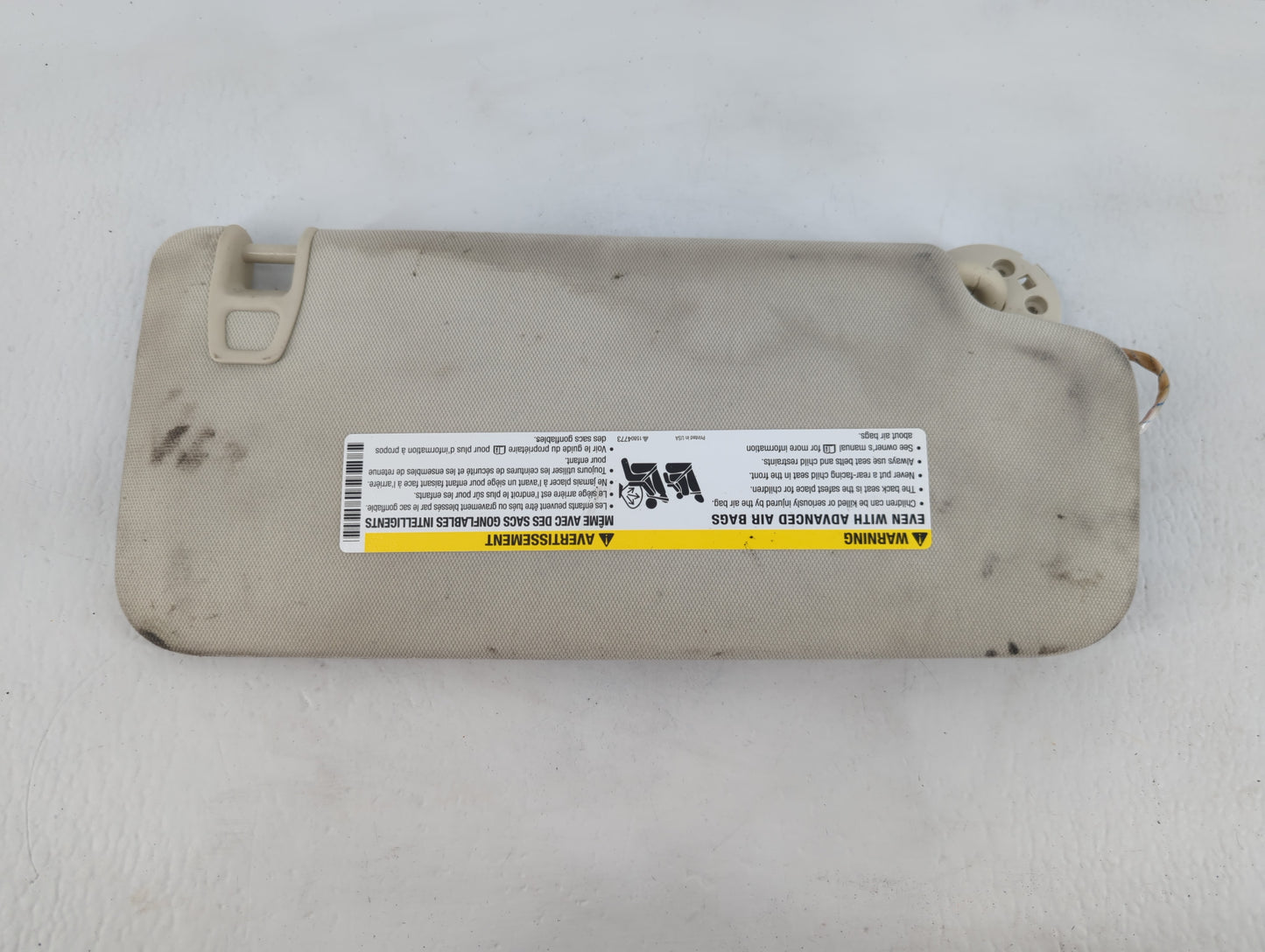 2017-2020 Cadillac Xt5 Sun Visor Shade Replacement Passenger Right Mirror Fits Fits 2017 2018 2019 2020 OEM Used Auto Parts