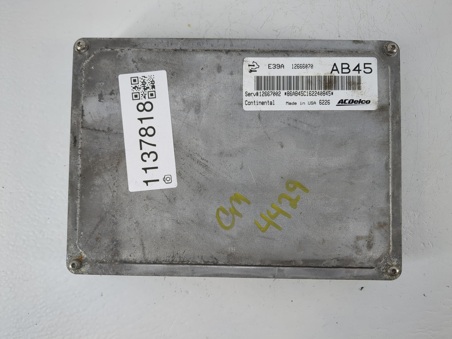 2017-2019 Cadillac Xts PCM Engine Control Computer ECU ECM PCU OEM P/N:12666070 Fits Fits 2017 2018 2019 2020 OEM Used Auto