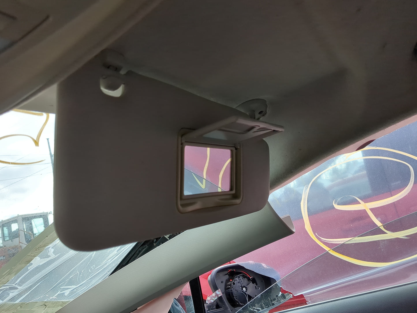 2017-2019 Chevrolet Cruze Sun Visor Shade Replacement Passenger Right Mirror Fits Fits 2017 2018 2019 OEM Used Auto Parts -