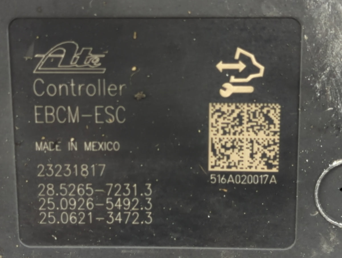 2012-2017 Chevrolet Equinox ABS Pump Control Module Replacement P/N:23231817 28.5265-7231.3 Fits OEM Used Auto Parts - Oemus