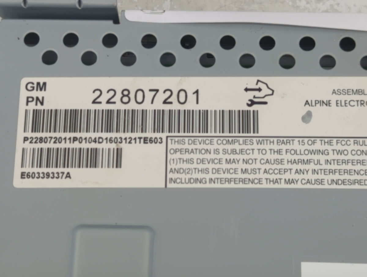 2012-2017 Chevrolet Equinox Information Radio Display Screen 1351336 - Oemusedautoparts1.com