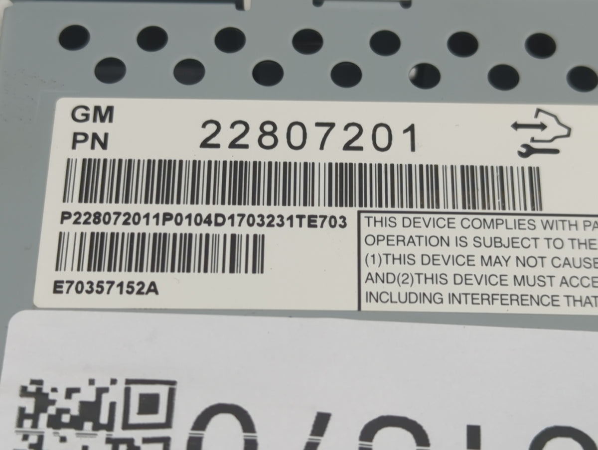 2012-2017 Chevrolet Equinox Information Radio Display Screen 1351370 - Oemusedautoparts1.com