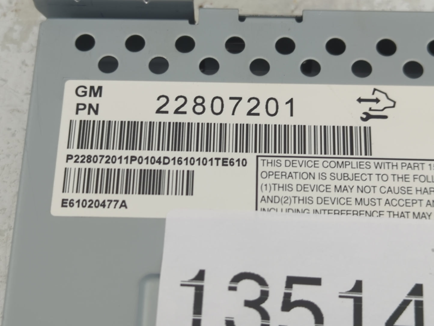 2012-2017 Chevrolet Equinox Information Display Screen - Oemusedautoparts1.com