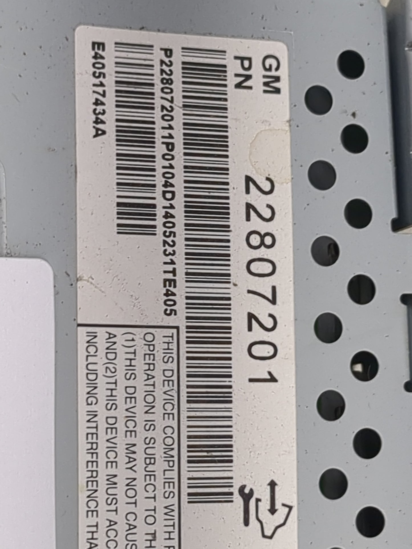 2012-2017 Chevrolet Equinox Information Display Screen 1494981 - Oemusedautoparts1.com