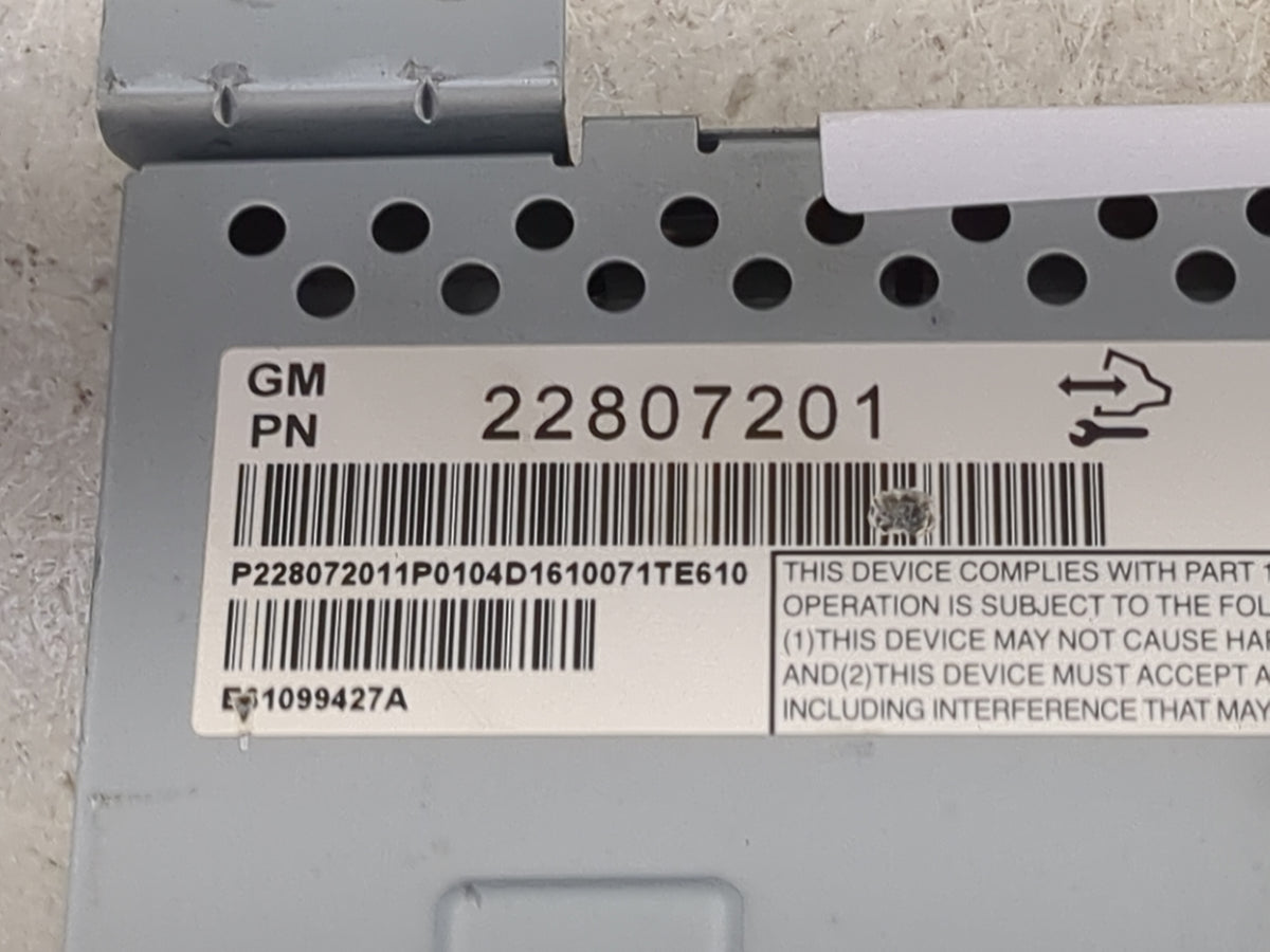 2012-2017 Chevrolet Equinox Information Radio Display Screen 1505566 - Oemusedautoparts1.com