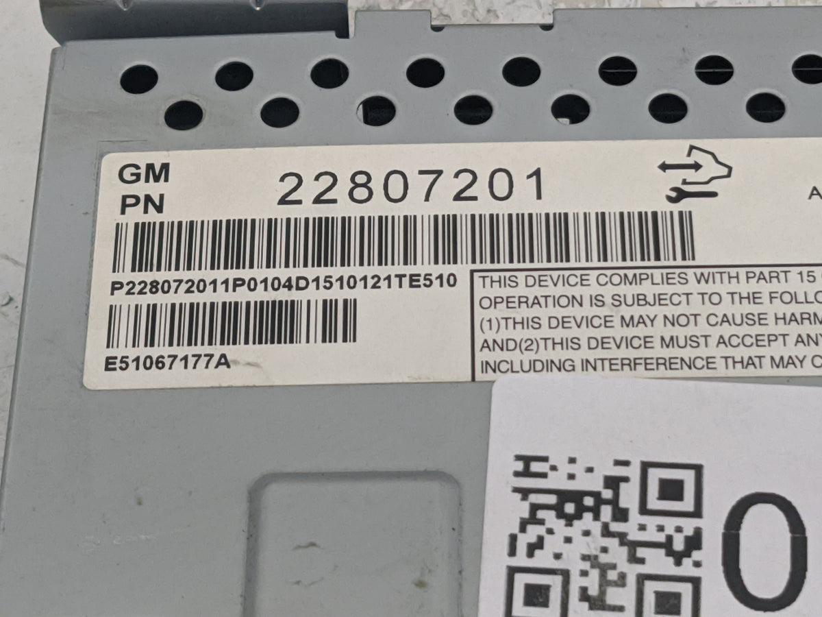 2012-2017 Chevrolet Equinox Information Radio Display Screen 1508980 - Oemusedautoparts1.com