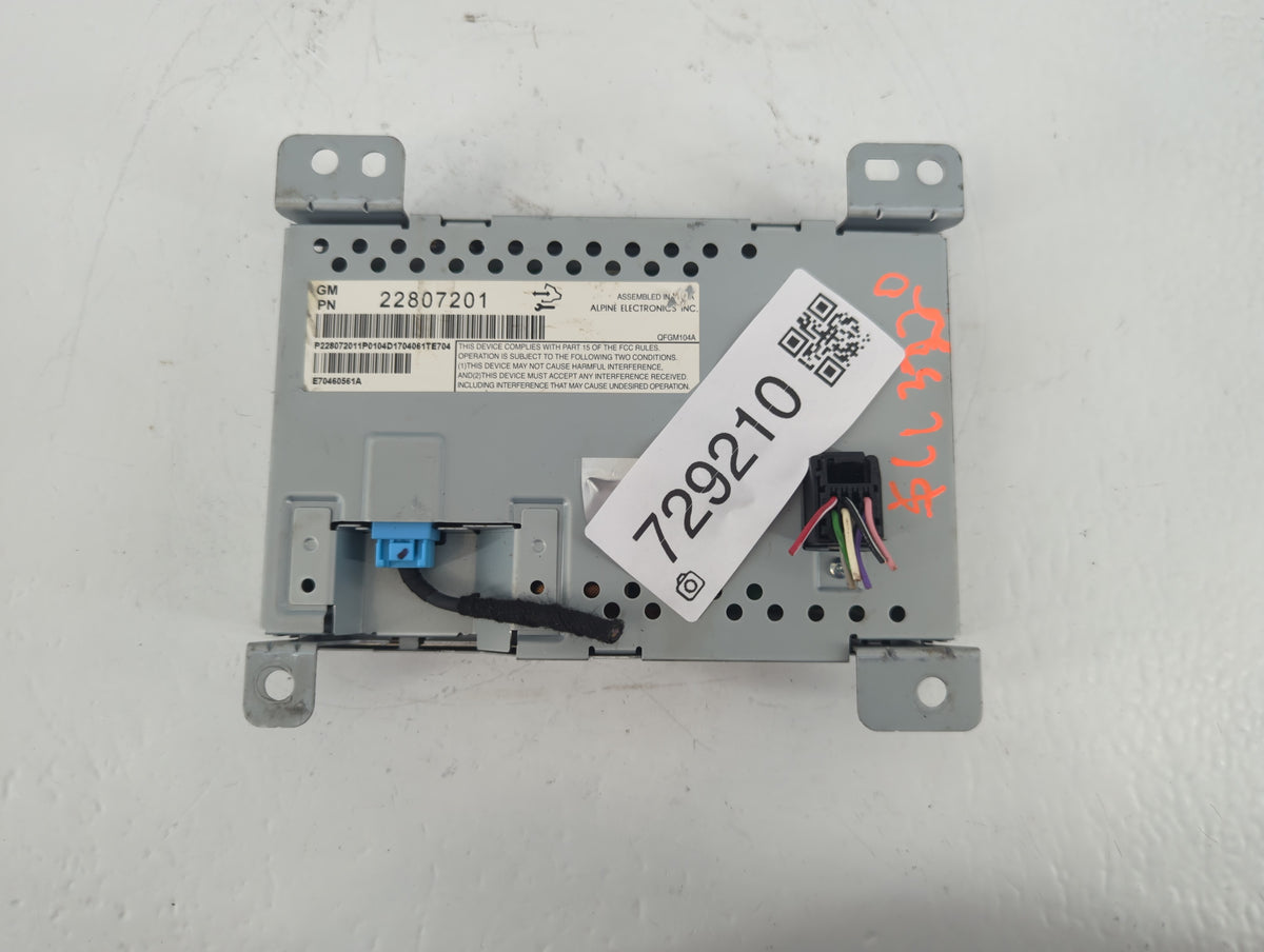2017 Chevrolet Equinox Am Fm Cd Player Radio Receiver 729210 - Oemusedautoparts1.com