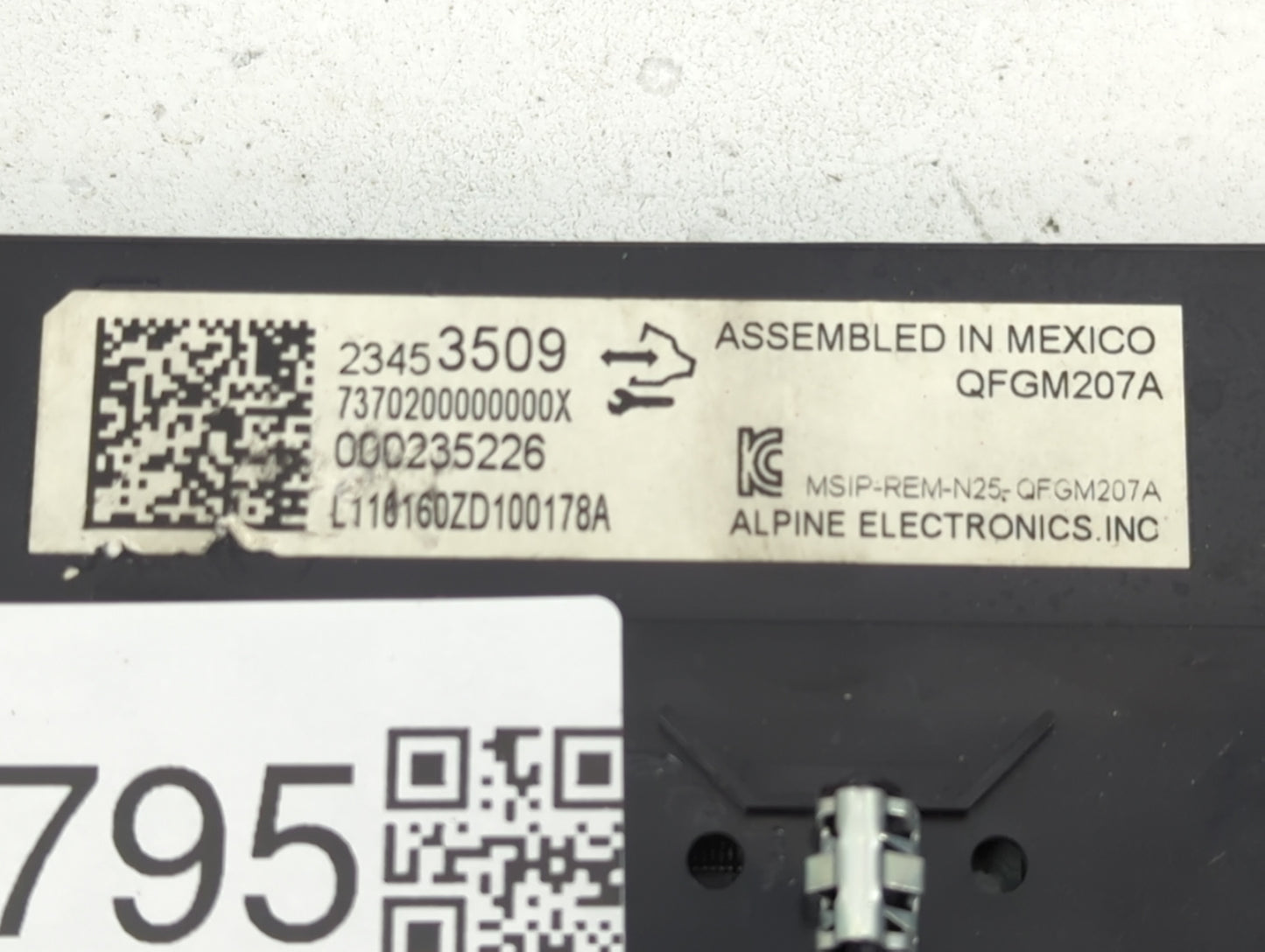 2014-2020 Chevrolet Impala Climate Control Module Temperature AC/Heater Replacement P/N:23453509 Fits OEM Used Auto Parts -