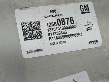 2017-2021 Chevrolet Malibu PCM Engine Control Computer ECU ECM PCU OEM P/N:12680876 12697902 Fits OEM Used Auto Parts