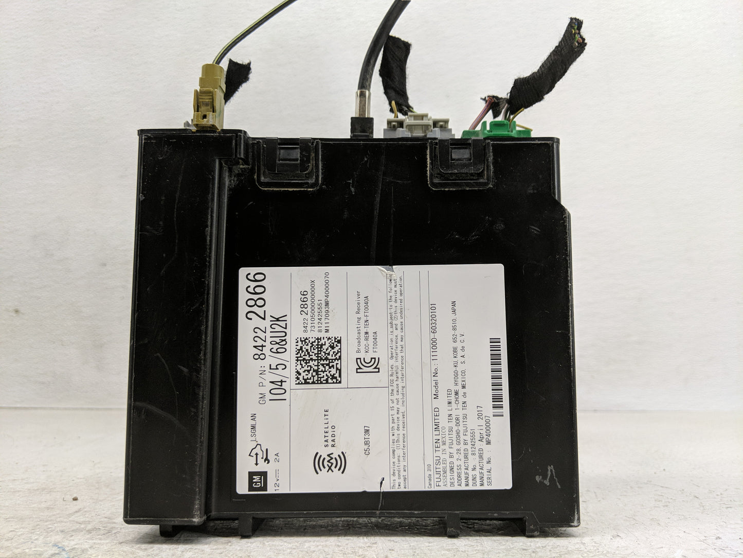 2017-2018 Chevrolet Malibu Radio AM FM Cd Player Receiver Replacement P/N:84222866 Fits Fits 2017 2018 2019 2020 2021 OEM Us