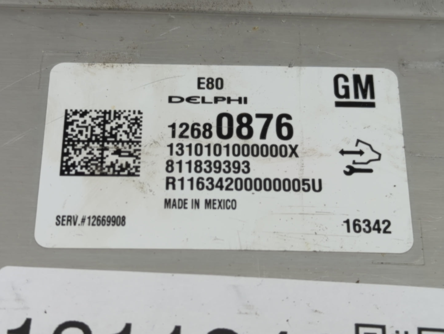 2017-2021 Chevrolet Malibu PCM Engine Control Computer ECU ECM PCU OEM P/N:811839393 12680876 Fits OEM Used Auto Parts - Oem