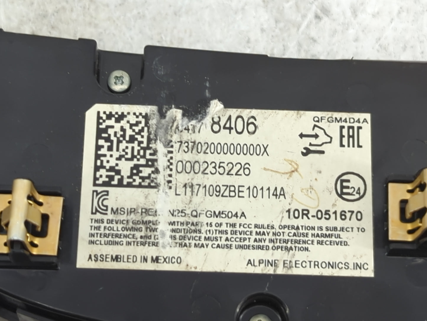 2016-2017 Chevrolet Malibu Climate Control Module Temperature AC/Heater Replacement P/N:QFGM4D4A 10R-051670 Fits Fits 2016 2