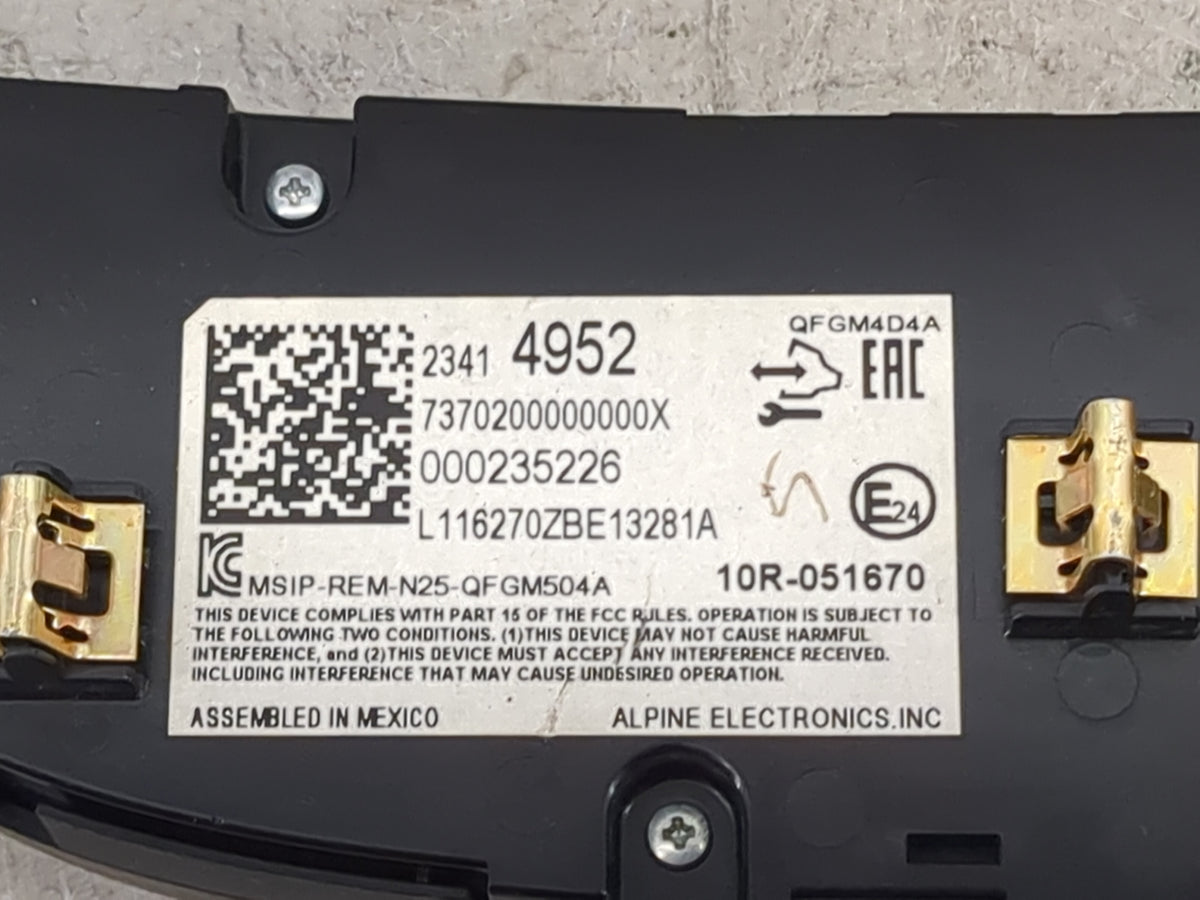 2016-2017 Chevrolet Malibu Climate Control Module Temperature AC/Heater Replacement P/N:23414952 7370200000000X Fits OEM Use