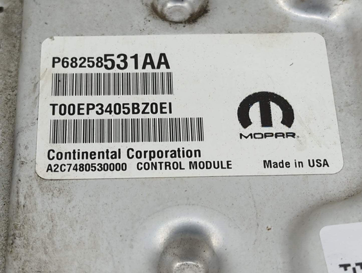 2016-2018 Chevrolet Silverado 1500 PCM Engine Control Computer ECU ECM PCU OEM P/N:P68258531AA T00EP3405BZ0EI Fits OEM Used