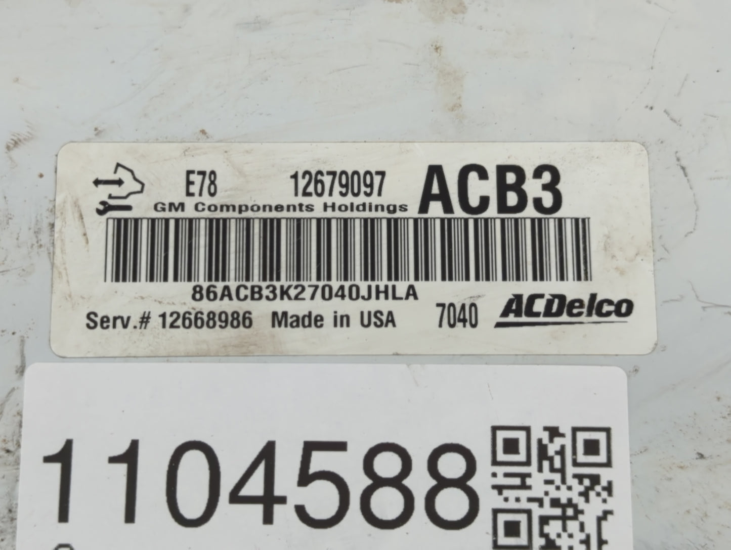 2017-2019 Chevrolet Sonic PCM Engine Control Computer ECU ECM PCU OEM P/N:12679097 Fits Fits 2017 2018 2019 2020 2021 OEM Us
